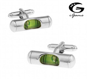 iGame Supply Brass Cuff Links Green Gradienter