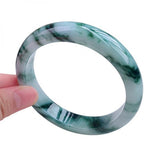 Zheru Jewelry Natural Burmese Emerald Flower Bracelet for Mom