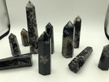 10Pcs Natural Crystal Raw Stone Sakura Agate Column Band Crystal Precipitation
