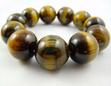 Tiger's Eye Amulet Bracelet 6-20mm Beads