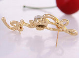 Creative Love Brooch Jewelry For Women/Men Metal Scarf Wedding Gift