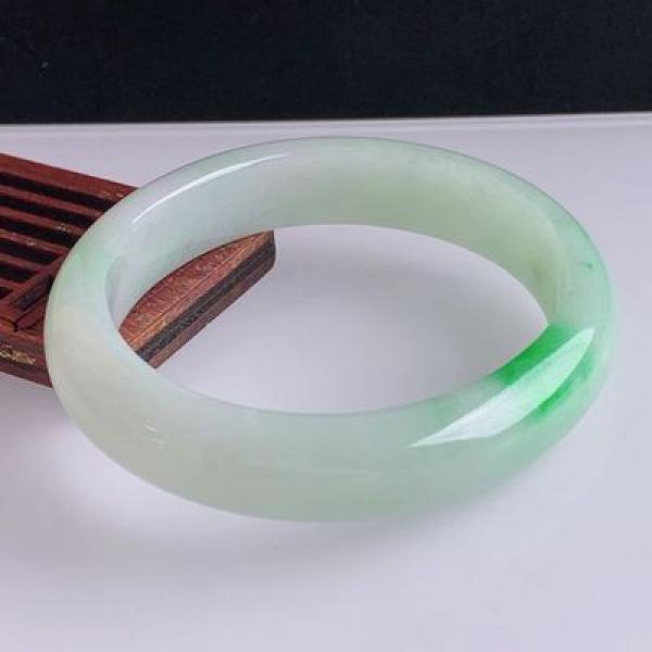 Zheru Jewelry Myanmar Jade 54mm-62mm Bracelet for Mom Girlfriend