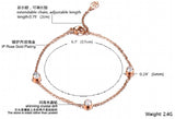 Zircon Crystals Bracelet Fine Jewelry Titanium Steel
