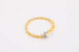 Real freshwater pearl rainbow bracelet for women 6-7mm