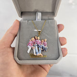 Custom Photo Necklace for Kids - Personalized Memory Jewelry