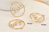 20pcs Copper Alloy Round Shape Charms Earring/Bracelet/Necklace Pendants