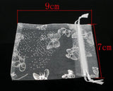 Butterfly Organza Bags 7*9 cm 100pcs