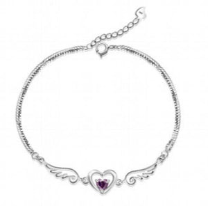 Wings of Love 925 Sterling Silver Bracelets & Bangles For Women