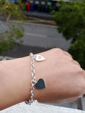 Personalized Love Heart Name Bracelet for Daily Wear