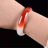 Zheru Agate Chalcedony Bracelet 54-64mm for Mother and Girlfriend