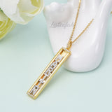 Personalized Name Necklace Silvery Slide Letter Customized Necklace
