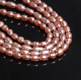 Pink 4-5mm Natural Freshwater Pearl Loose Beads DIY Jewelry Making