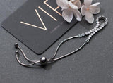 925 Sterling Silver 3mm Beads Charms Chain Bracelet