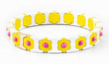 Daisy Flower Bracelet Charm Beads Elastic Rope Chain Bracelet for Women