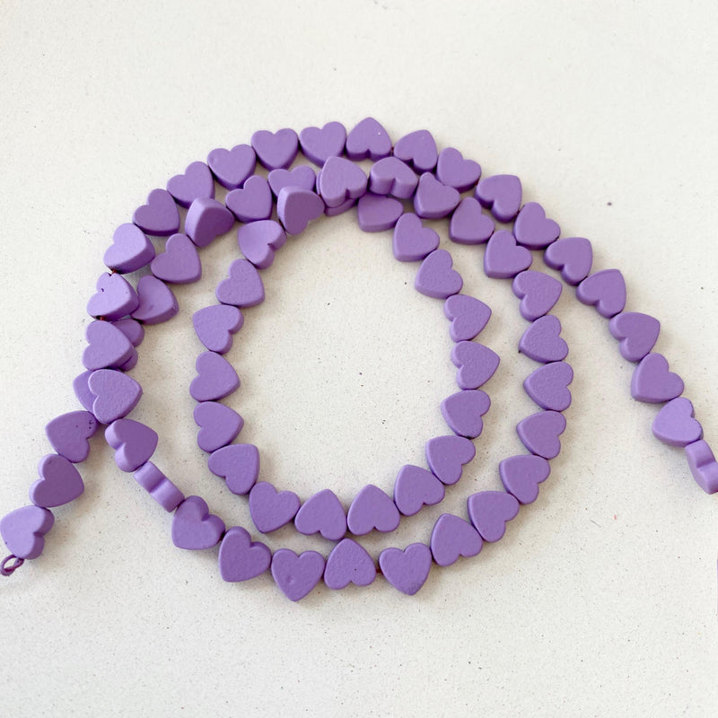 Heart Shape Hematite Bead Matte Loose Bead High DIY Jewelry Making