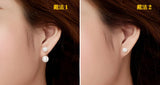 Shell Pearl Earrings Silver 925 Fashionable Ear Studs Dating