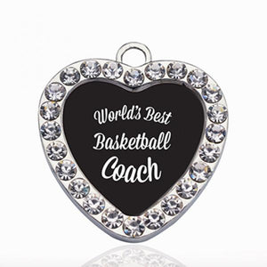 Basketball Circle Necklace Stars Ball Pendant Crystal Chain Necklace