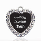 Basketball Circle Necklace Stars Ball Pendant Crystal Chain Necklace