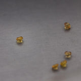 Orange Sapphire Round Cut 0.9-2.0mm Loose Gemstone Inlays