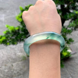 Burmese Light Color Jadeite Bracelet 54mm-64mm Princess Jewelry Gift