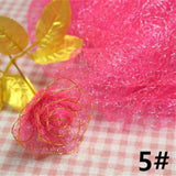 1pcs Flower Stocking Gold/Silver Silk Accessories DIY Nylon Flower Material