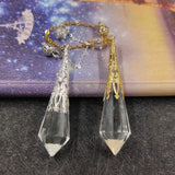 Natural Crystal Pendulum for Dowsing Reiki Chakra Healing