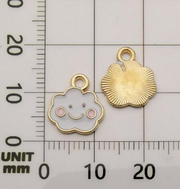 30Pcs Drop Oil Alloy Pendant DIY Jewelry Accessories