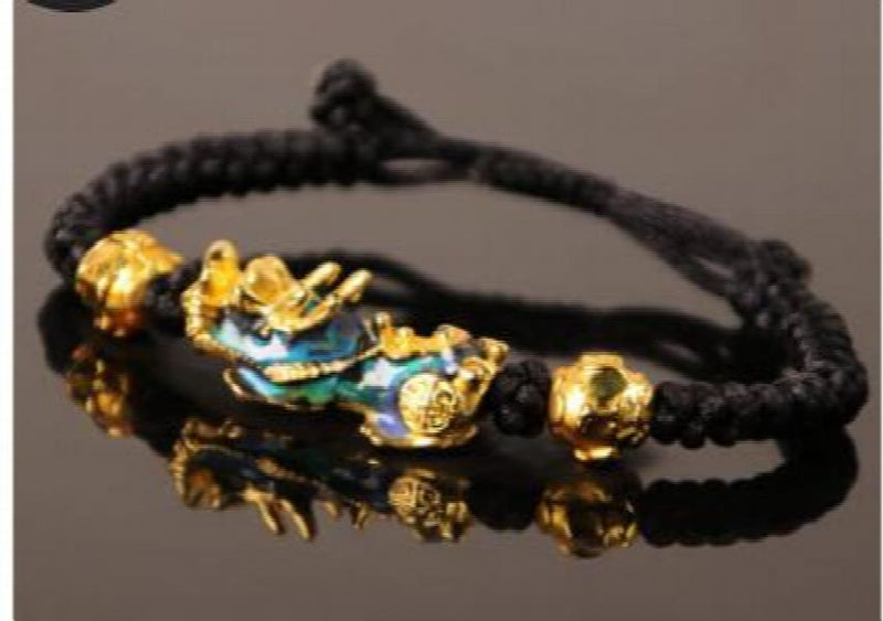 3D Gilded Red Rope Pixiu Mood Bracelet
