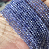 Royal Tanzanite Faceted Beads 3mm for Jewelry Making