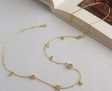 925 Silver Zircon Star Choker Necklace