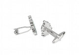 Sunnylink Green Christmas Tree Cufflinks for Shirt
