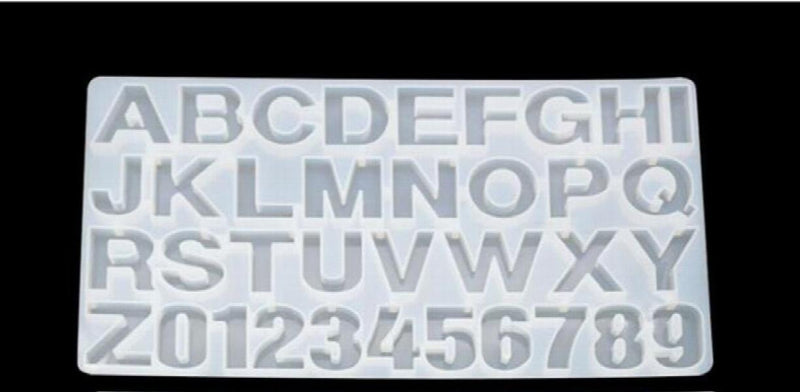 3D Alphabet Silicone Mold Crystal Craft Supplies Epoxy Resin Soft Mold