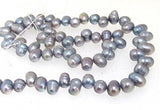 6MM Grey Baroque Cultured Freshwater Pearl Loose Beads 14inches AA