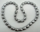 Quartz Crystal Hematite Pendant Necklace 15''