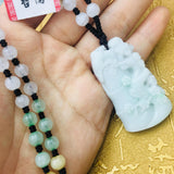 JADESt Bamboo Plum Blossom Pendant Necklace with Bead Chain
