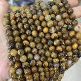 Golden Pietersite Natural Stone 6/8/10mm Yellow Beads for DIY Jewelry Making