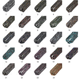 240pcs 10mm Glass Beads in 24 Colors for DIY Bracelet Making