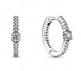 925 Silver Two Tone Heart Stud Earrings Wedding Jewelry