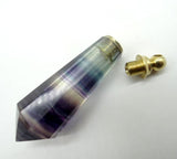 Fluorite Quartz Crystal Opal Pendant DIY Necklace Accessory