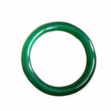 Natural Agate Chalcedony Green Thin Strip 54-62mm Bracelet Princess Jewelry