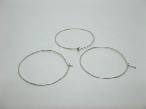 500Pcs Wine Glass Rings Charm Hoop Findings 30mm Earring Hoop Accessory