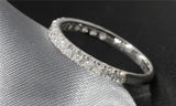 Tibetan Silver Anti Allergy CZ Engagement Wedding Ring