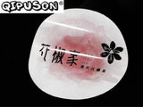 Personalised Wedding Stickers Logo Clear Adhesive Round Label BGJ108