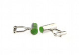 Green Yellow Cat's eye CUFFLINKS for shirt
