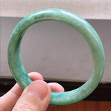 Zheru Jewelry Natural Myanmar Jade 54-62mm Princess Bracelet