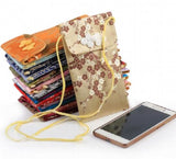 10x17.5cm Chinese Women Cell Phone Cover Satin Bag Silk Pouches