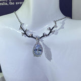 Heart Shape Diamond Pendant Necklace for Women Anniversary Party
