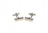 Lepton Rectangle Cufflinks, Simple Gift for Men