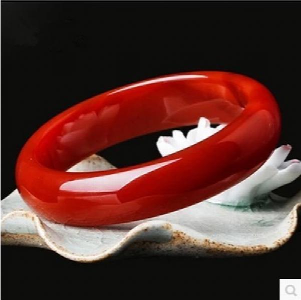 Zheru Jewelry Red Agate Chalcedony Bracelet for Mother or Girlfriend