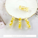 4pcs DIY Earrings Acrylic Mix Built-in Broken Bay Faux Pearl Red Pendant
